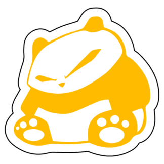 JDM Panda Sticker (Yellow)